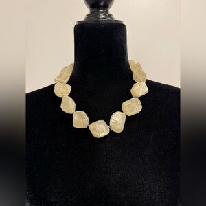 Chunky Citrine Stone Necklace